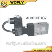 Válvula solenoide de 24 vc de acero inoxidable de 5/2 vías